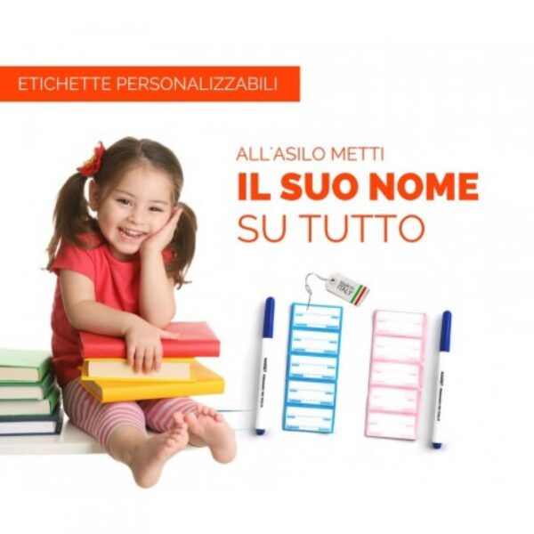 ETICHETTA TERMOADESIVA  AZZURRO - immagine 3