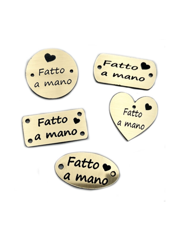 ETICHETTE FATTE A MANO Assortite cf.5 pz