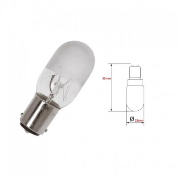 LAMPADINA SINGER A BAIONETTA - immagine 2