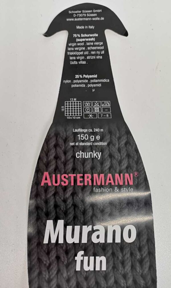 LANA MURANO FUN da 150 grammi 75%Lana Vergine 25%polyamide - immagine 2