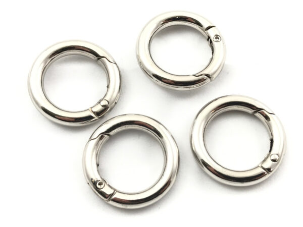 MOSCHETTONE ANELLO APRIBILE da 20mm - NICHEL