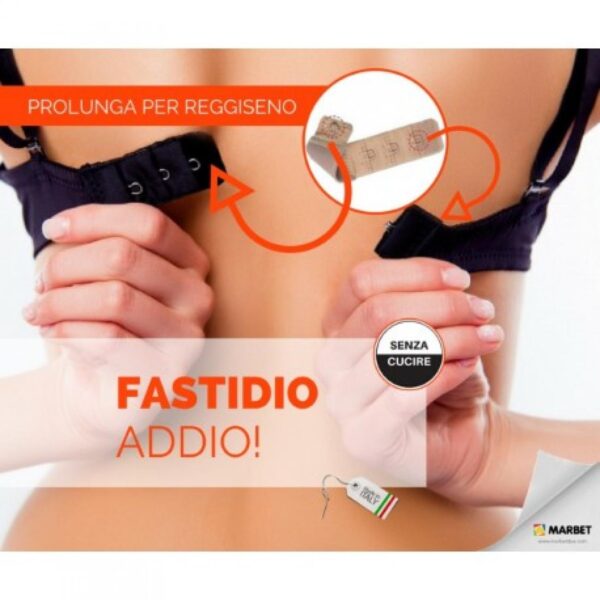 PROLUNGA REGGISENO  3 ganci altezza 38 mm - immagine 3