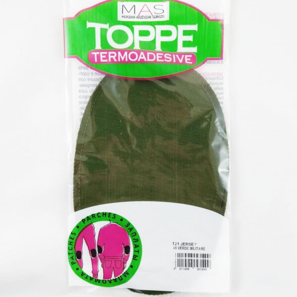 TOPPE TERMOADESIVE Verde Militare