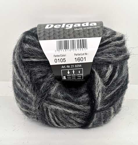 Grigio scuro/grigio chiaro sfumato col.0105