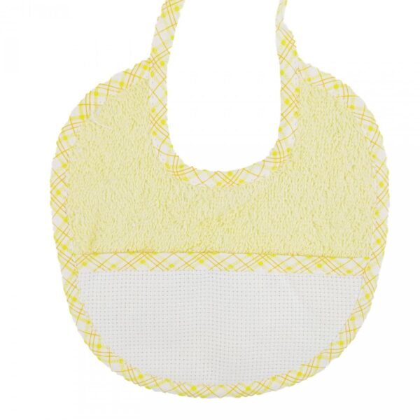 BAVAGLINO rotondo con spugna colorata - GIALLO -