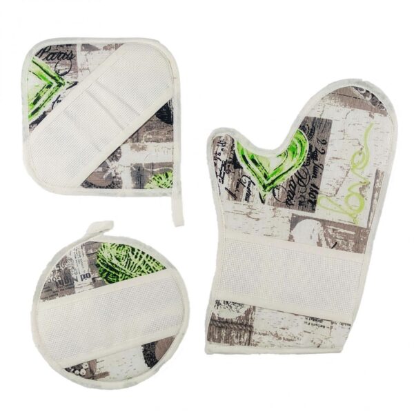 COMPLETO GUANTONE E PRESINE - beige verde -