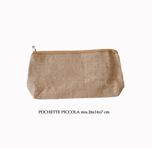 Pochette juta piccola 26x14x7 cm