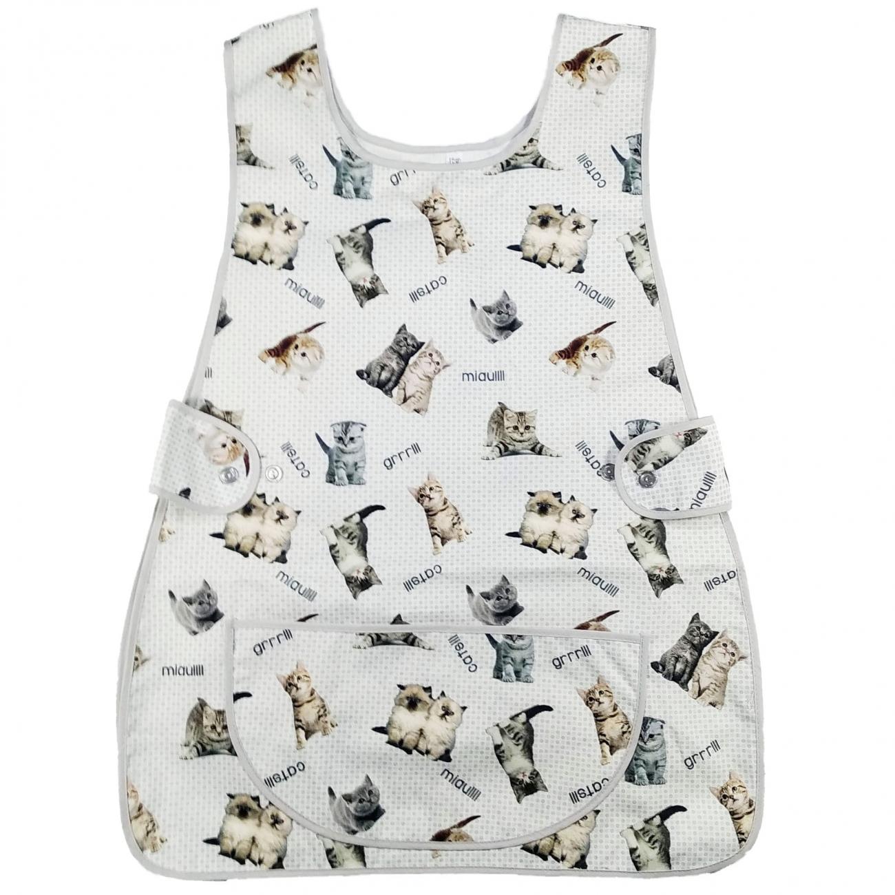 GREMBIULE CASACCA con disegni - gattini -