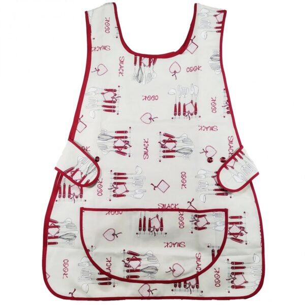 GREMBIULE CASACCA con disegni - posate -