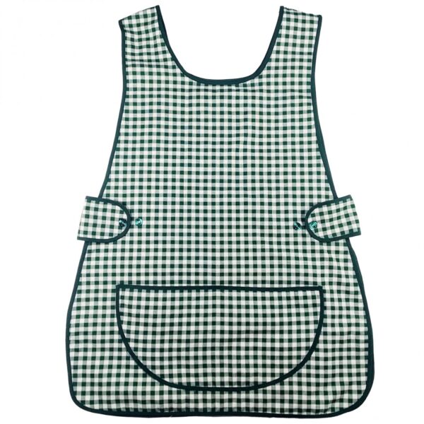 GREMBIULE CASACCA con disegni - quadretti verdi -