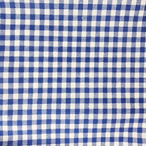 GREMBIULE CON PETTORINA - quadretti blu - - immagine 2