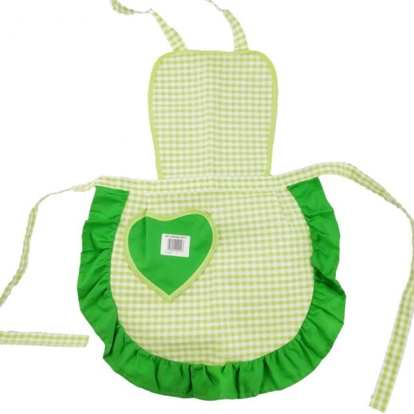 GREMBIULI con pettorina per BAMBINA - verde -